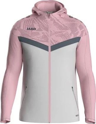 Jako Iconic Trainingsjacke soft grey/dusky pink/anthra light (Junior)