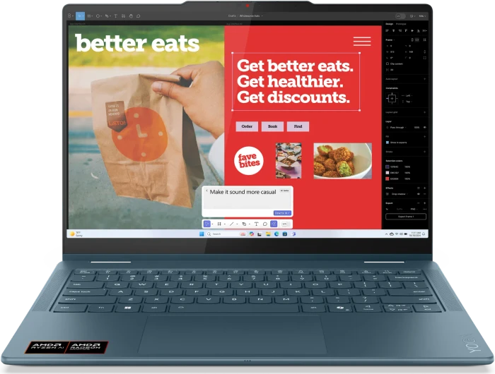 Lenovo Yoga 7 2-in1 14AKP10, Tidal Teal, Ryzen AI 5 340, 16GB RAM, 1TB SSD, CZ/SVK