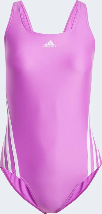 adidas 3-Streifen Badeanzug purple burst/white (Damen)