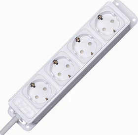 Kopp Steckdosenleiste UNOversal, 4-fach, 1.4m, weiß