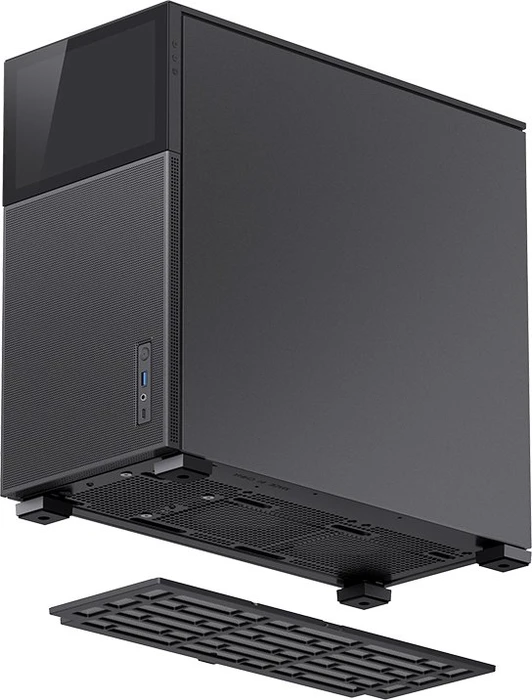 Jonsbo D41 Mesh Screen Black, schwarz, Glasfenster