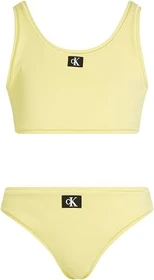 Calvin Klein Monogram Bralette Bikini-Set elfin yellow (Junior)