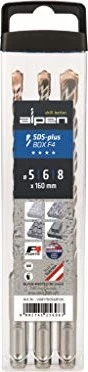 Alpen F4 forte BOX3 SDS-plus Hammerbohrer-Sortiment, 3-tlg.