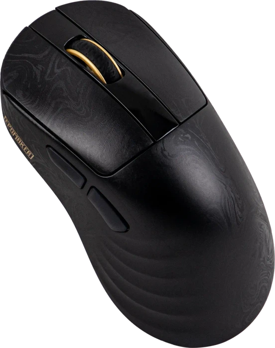 Epomaker Carbonis 8KHz Wireless Gaming Mouse, Black Gold, USB/Bluetooth