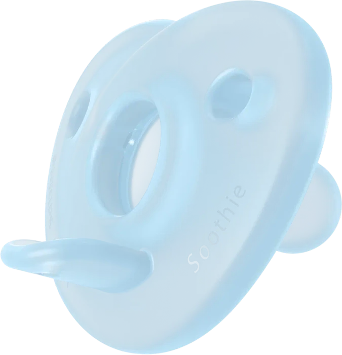 Philips Avent SCF099/21 Soothie Shapes Beruhigungsschnuller, 0-6M, Silikon, blau/hellblau, 2 Stück