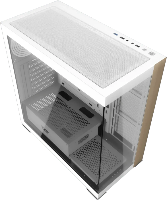 DarkFlash DS900W White, Glasfenster
