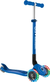 Globber Primo Foldable Lights Kickboard navy blue
