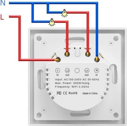 Immax NEO WiFi Smart-Schalter, 2-fach