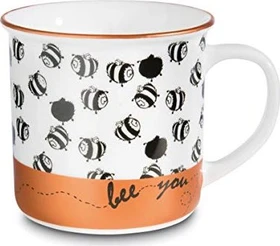 Nici Kaffeetasse Bee you 400ml metallic