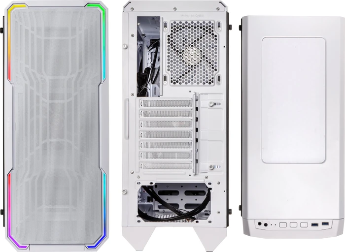 BitFenix Enso Mesh 4ARGB, weiß, Glasfenster