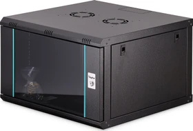 Digitus Dynamic-N Serie 19" Wandgehäuse 7HE, unmontiert, Sicherheitsglastür, IP2X, RAL 9005, 600mm tief