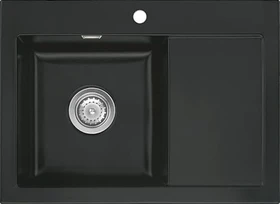 systemceram Mera 70 F Einbau Becken links nigra