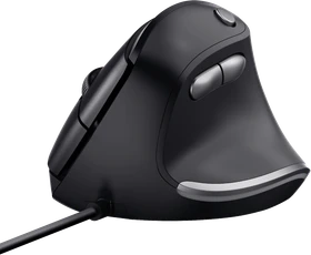 Trust Bayo Vertical Ergonomic Mouse schwarz/grau, ECO zertifiziert, USB