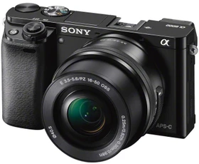 Sony Alpha 6000 schwarz mit Objektiv E PZ 16-50mm 3.5-5.6 OSS