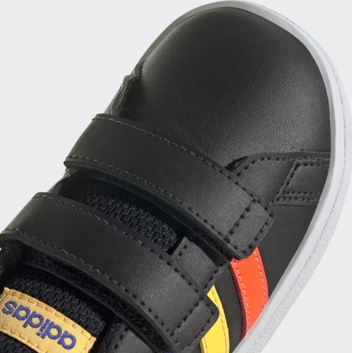 adidas Grand Court Lifestyle Hook and Loop core black/lucid blue/court green (Junior)