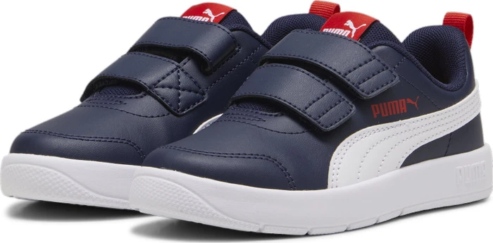 Puma Courtflex V3 puma navy/puma white/puma red (Junior)