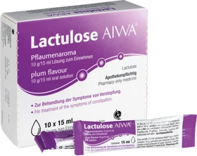 Lactulose AIWA Pflaumenaroma Lösung zum Einnehmen, 150ml (10x 15ml)