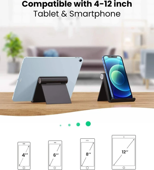 Ugreen Multi Angle Desk Tablet Stand, Tablet-Stand 4-12", schwarz