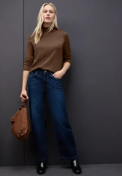 Street One Turtleneck Pullover hazelnut brown mel. (Damen)