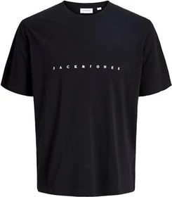 Jack & Jones Logo T-Shirt kurzarm schwarz (Herren)
