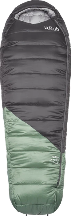 Rab Radeon -12C Regular Mumienschlafsack dark fig green/graphene (Damen)
