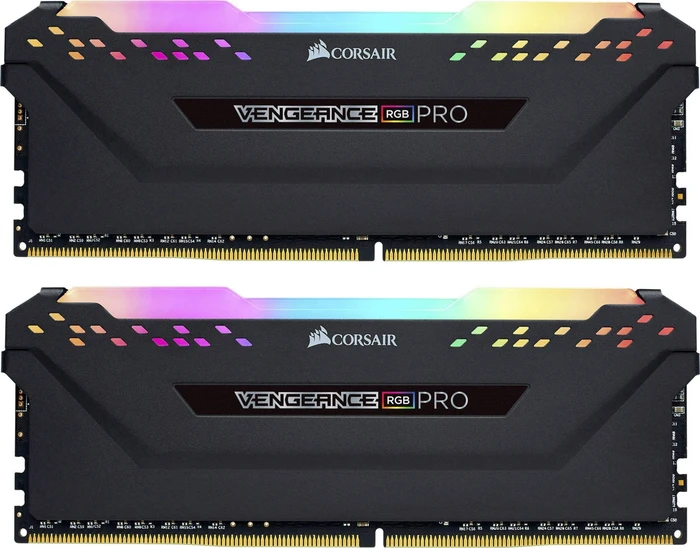 Corsair Vengeance RGB PRO schwarz UDIMM 32GB Kit, DDR4-3466, CL16-18-18-36