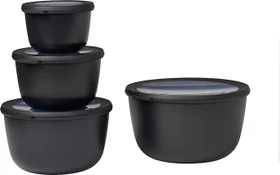 Mepal Multischüssel Cirqula rund hoch Aufbewahrungsbehälter-Set nordic blue, 4-tlg.