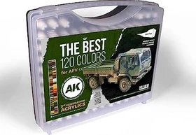 AK-Interactive 3rd Gen Acrylic Colors The Best 120 Colors for AFV Farbset, 120-tlg.