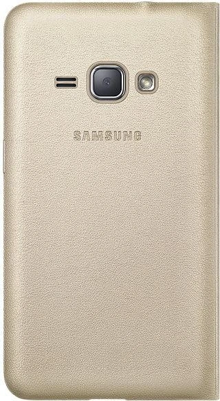 Samsung Flip Wallet für Galaxy J1 gold