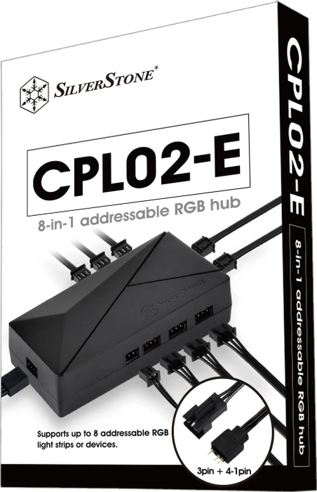 SilverStone CPL02-E, Lichtsteuerung 8-fach, schwarz
