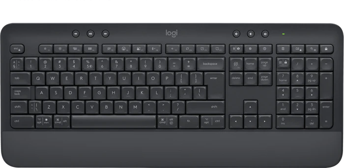 Logitech Signature K650 Comfort, Graphite, Logi Bolt, USB/Bluetooth, EU/US
