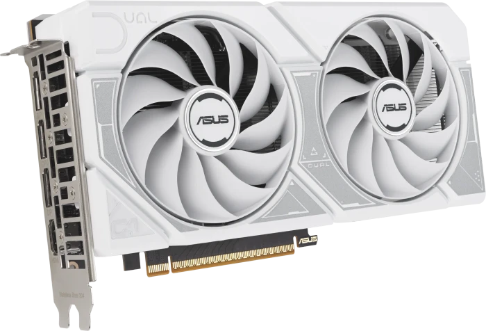 ASUS Dual GeForce RTX 5060 White OC Edition, DUAL-RTX5060-O8G-WHITE, 8GB GDDR7, HDMI, 3x DP