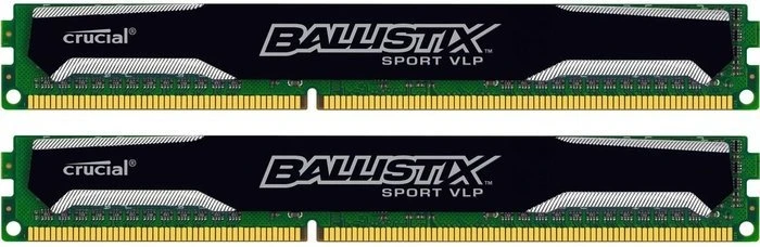 Crucial Ballistix Sport VLP UDIMM 16GB Kit, DDR3L-1600, CL9-9-9-24