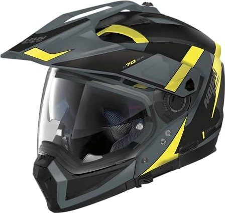 Nolan N70-2 X Skyfall matt schwarz/grau/gelb