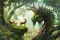Ravensburger Puzzle Der Walddrache erwacht Vorschaubild