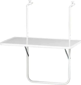 Alco Balkonhängetisch 60x40cm weiß