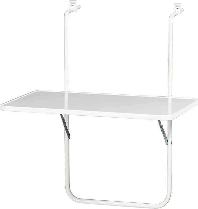 Alco Balkonhängetisch 60x40cm weiß