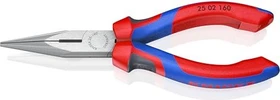 Knipex Flachrundzange mit Schneide, 16cm