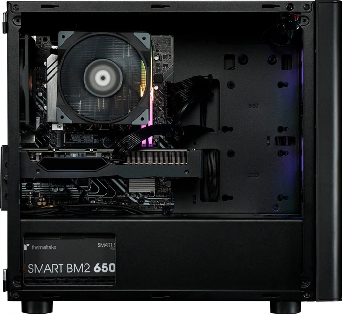 Thermaltake Narvi, schwarz, Core i5-12400F, 16GB RAM, 500GB SSD, GeForce RTX 3060