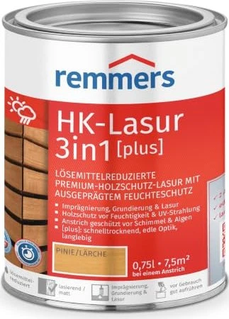 Remmers HK-Lasur 3in1 pinie/lärche, 750ml