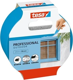tesa Malerband Professional Outdoor blau, Klebeband, 38mm/25m, 1 Stück