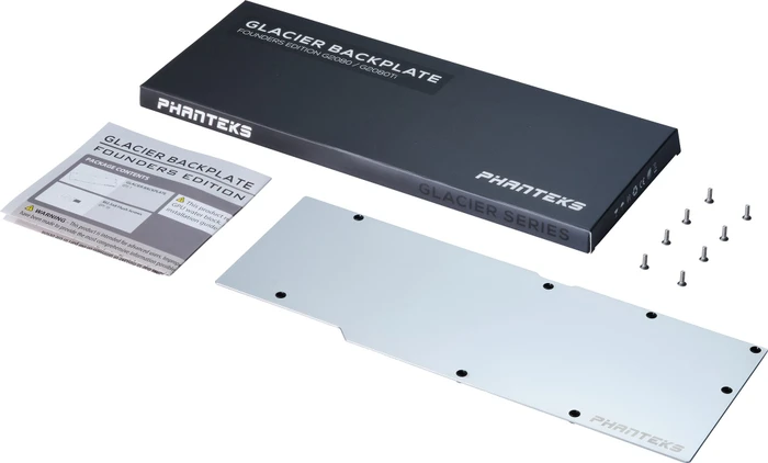 Phanteks Glacier RTX 2080Ti Founders Edition Backplate silber