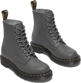 Dr. Martens 1460 Pascal Virginia Soft Leather Lace Up Boots gunmetal