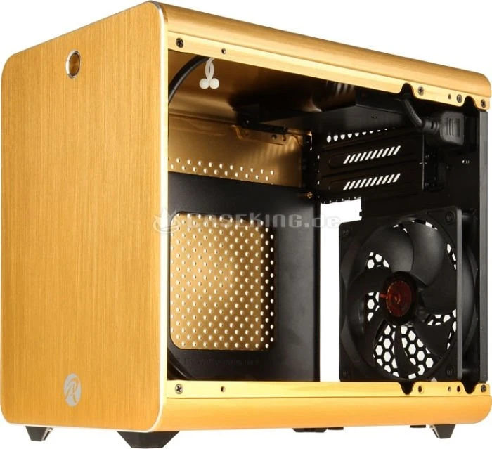 Raijintek Metis gold, Acrylfenster, Mini-ITX