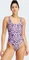 adidas Essentials Animal Print U-Back Badeanzug preloved purple/white (Damen) Vorschaubild