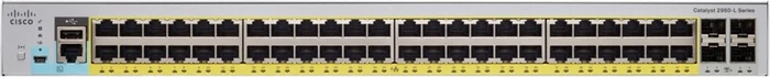 Cisco Catalyst 2960-L LAN Lite Rackmount Gigabit Managed Switch, 48x RJ-45, 4x SFP+, 370W PoE+