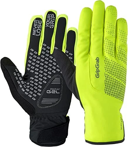 GripGrab Ride Waterproof Winter Fahrradhandschuhe yellow hi-vis