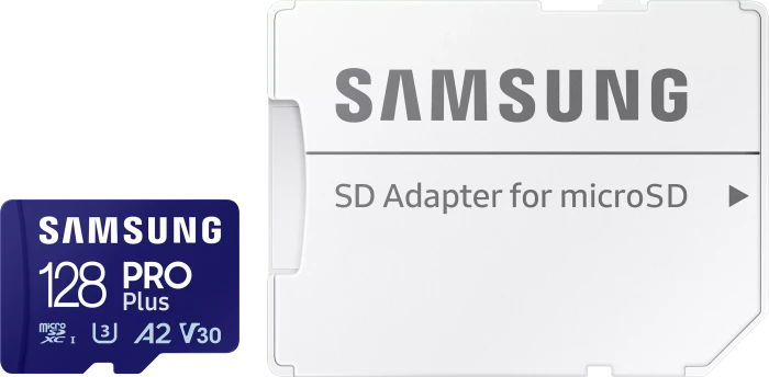 Samsung PRO Plus R180/W130 128GB Kit, UHS-I U3, A2, Class 10