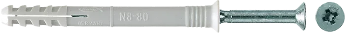 fischer N-S N S 8x80 Nageldübel Schrauben/Dübel-Sortiment, 100 Stück
