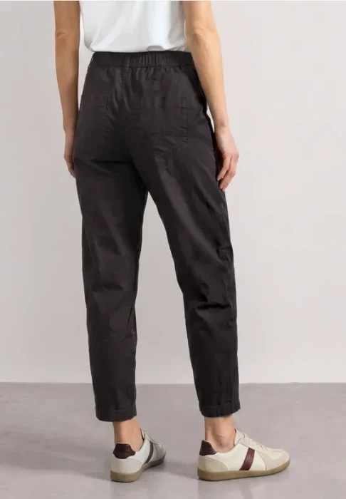 Street One Karlie High Waist Barrel Hose black coffee (Damen)